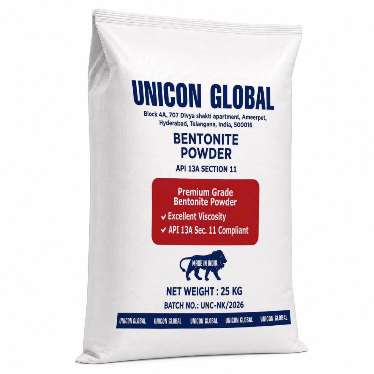 Unicon Global Bentonite Powder Unicon Global Bentonite Powder